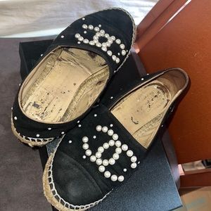 Worn out Chanel espadrilles